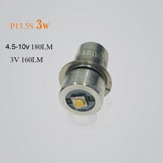 1/2 stuk P13.5S CREE XPG2 3 W zaklamp lamp noodverlichting lampen 3 v dc4-10v/6-24 v led Lamp vervanging zaklamp lamp 1stk P13.5S 3W 3V