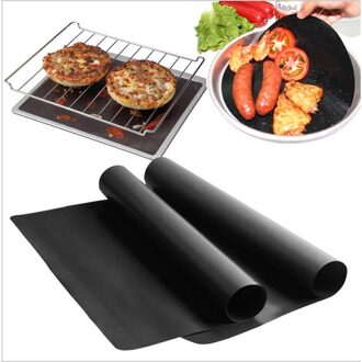 1/2 Stuks 60X40 Cm Herbruikbare Bakken Spill Matten Barbecue Grill Mat Non Stick Ptfe Oven Liner vaatwasser Kichen Accessoires 1stk