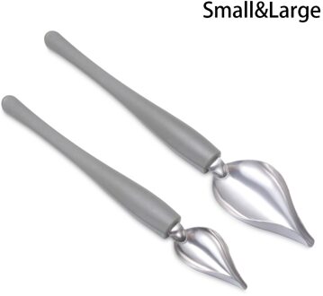 1/2 Stuks Chef Valon Saus Plating Art Potlood Tekenen Keuken Nozzle Draagbare Saus Schilderen Potlood Lepel Dessert decor S L
