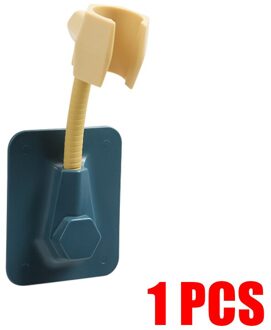 1-2 Stuks Nail Gratis Douche Bracket Houder Verstelbare Waterdicht Douchekop Badkamer Accessoires Sterk Vasthouden Aan De Muur geel 1