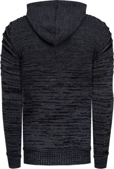 1/2 Zip Chunky Future Hoodie - maat 2XL Donkergrijs