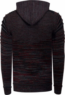 1/2 Zip Chunky Future Hoodie - maat XL Bordeaux