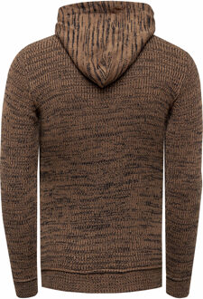 1/2 Zip Chunky Slim Fit Hoodie Camel - M