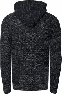 1/2 Zip Chunky Slim Fit Hoodie - maat 3XL Donkergrijs