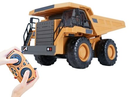 1/24 2.4GHz 9CH RC Dump Truck RC Construction Truck Engineering Vehicles Educational Toys with Light Music