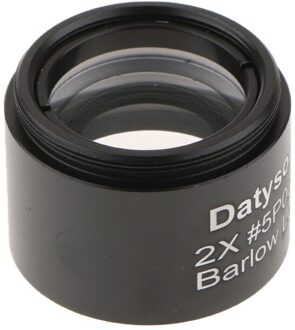 1.25 ''2X Barlow Lens M28.6 * 0.6 Draad Voor Telescopen Oculair Optische Glas