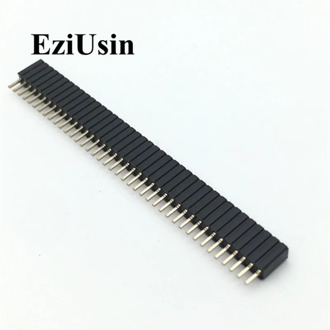 1.27mm 1.27 Pin Header Single Row Female Breakaway PCB Board Connector Pinheader 1*40P 1*50P DIP Plastic height 4.3mm 4.6mm