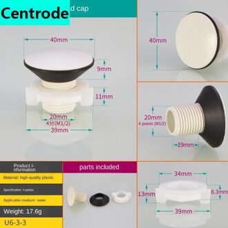 1/2Inch Toilet Tank Plug Plastic Connector Tower Fish Tank Pool Rvs Emmer Plug Cap Badkamer accessoires