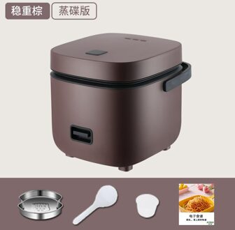 1.2L Mini Rijstkoker Multifunctionele Enkele Elektrische Rijstkoker Non-stick Huishoudelijke Kleine Koken Machine Maken Porriage soep Bourgondië / Au