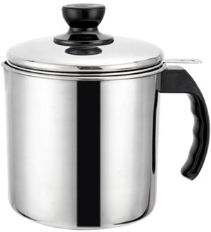 1.2L Rvs Olieaanzuigzeef Pot Vet Container Olie Opslag Kan Vet Keeper Met Zeef En Deksel