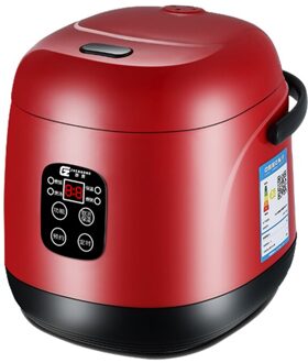 1.2L Slimme Rijstkoker Huishoudelijke Elektrische Koken Machine Multi Elektrische Rijst Soep Pap Stoom Cake Yoghurt Grote Led Scherm Rood