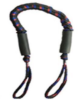 1.2M Elastische Stretch Touw Boot Meertroskabel A8K9 blauw-zwart-rood