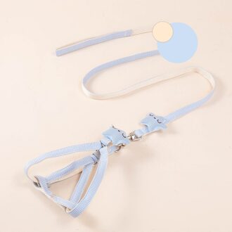 1.2M Kat Verstelbare Harnas Met Lead Leash Anti Vliegende Kat Leash Ademend Kat Touw Dierbenodigdheden Accessoires blauw / width 1cm