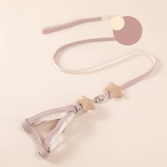 1.2M Kat Verstelbare Harnas Met Lead Leash Anti Vliegende Kat Leash Ademend Kat Touw Dierbenodigdheden Accessoires khaki / width 1cm