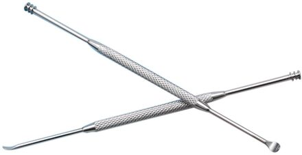 1/2Pc Double-Ended Rvs Spiraal Oor Pick Lepel Oor Wax Verwijderen Draagbare Schoner Oor Tool multifunctionele 2 stk