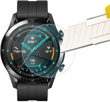 1/2Pc Premium Gehard Glas Voor Huawei Horloge Gt GT2 2e 46Mm Smartwatch Screen Protector Explosie-proof Film Accessoires Geen Doos 1stk-geen doos / GT 46mm
