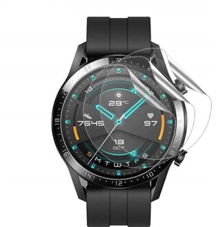 1/2Pc Tpu Hydrogel Zachte Transparante Screen Bescherming Film Voor Huawei Horloge GT2 46Mm Smart Horloge Beschermende accessoires Gt 2e geen doos-1stk / GT2 46mm