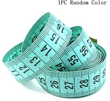 1/2Pcs 150Cm/60 "Body Meten Heerser Naaien Tailor Meetlint Soft Flat Naaien Heerser meter Naaien Meetlint Willekeurige Kleur 1stk willekeurig kleur