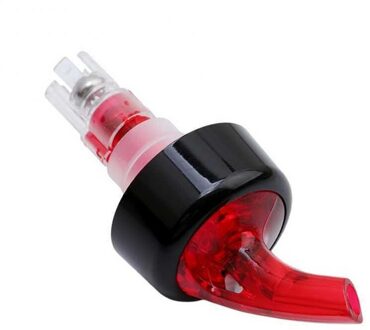 1/2Pcs 20/30Ml Kwantitatieve Wijn Schenker Whiskey Pourers Bar Wijn Cocktail Decanter Bar Gereedschap Staal bal Pourers Bar 2stk rood 30ml