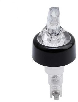 1/2Pcs 20/30Ml Kwantitatieve Wijn Schenker Whiskey Pourers Bar Wijn Cocktail Decanter Bar Gereedschap Staal bal Pourers Bar 2stk zwart 30ml