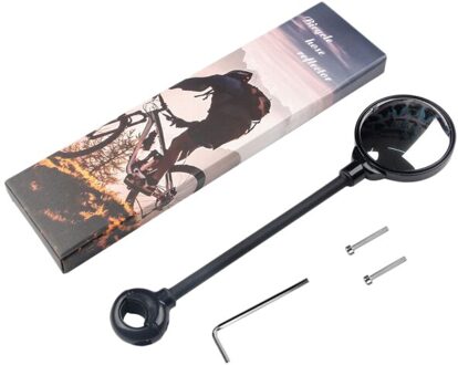 1/2Pcs Bar End Fiets Spiegel Fiets Achteruitkijkspiegel 360 ° Verstelbare Draaien Spiegel Groothoek Achter view Voor Weg Mountainbike