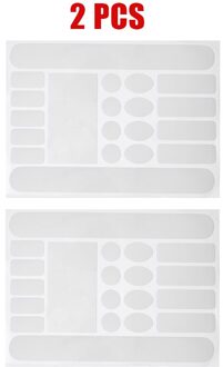 1/2Pcs Fietsketting Bescherming Sticker Mtb Bike Non-Kras Anti-Wrijven Frame Protector Film Non-Kras Sticker Frame Veiligheid Tape 2stk wit