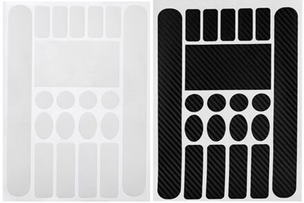 1/2Pcs Fietsketting Bescherming Sticker Mtb Bike Non-Kras Anti-Wrijven Frame Protector Film Non-Kras Sticker Frame Veiligheid Tape wit N koolstof