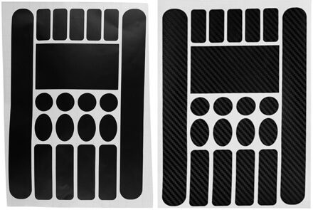 1/2Pcs Fietsketting Bescherming Sticker Mtb Bike Non-Kras Anti-Wrijven Frame Protector Film Non-Kras Sticker Frame Veiligheid Tape zwart N koolstof