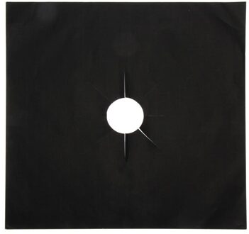 1/2Pcs Gasfornuis Protectors Herbruikbare Gasfornuisbrander Cover Liner Bescherming Mat Keuken Gadgets Black1PCS