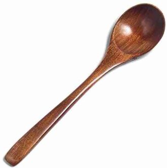 1/2Pcs Houten Lepel Koreaanse Bamboe Thee Honing Koffie Levert Handvat Servies Lepel Lepel Houten Lange Thuis Koken keuken O7N2 1stk bruin