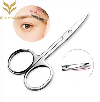 1/2Pcs Re Repousse Cuticule Kleine Schaar Makeup Wenkbrauw Cuticle Schaar Gebogen Pedicure Dead Skin Remover Ciseaux Petits 1stk