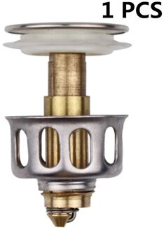 1/2Pcs Universele Wastafel Bounce Afvoer Filter 2 In 1 Douche Floor Gootsteen Vanity Stopper Badkuip badkamer Accessoires 1stk