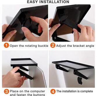 1/2Pcs Verstelbare Tv Screen Top Opslag Plank Rek Houder Computer Monitor Desktop Stand Tv Rack Display Plank opbergrek