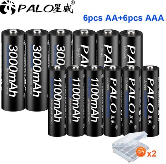 1.2V Aa Batterij Oplader Voor 1.2V Ni-Mh Aa Aaa + Aa 1.2V Oplaadbare Batterijen + Aaa Oplaadbare aaa Batterij Batterijen Voor Speelgoed 6AA en 6AAA