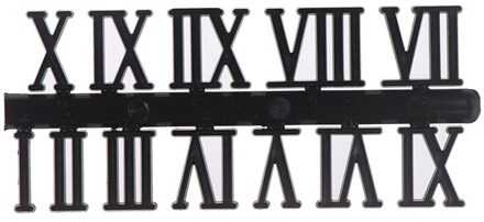 1.3*2Cm Herstellen Oude Manieren Digitale Accessoires Onderdelen Arabische Cijfers Quartz Uurwerk Voor Klok Reparatie Diy klok 1Set zwart