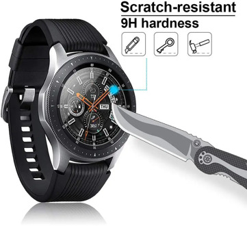 1/3/5/6 pcs for Samsung Galaxy Watch 42mm 46mm Tempered Glass Screen Protector Protective Film Guard Anti Explosion Anti-shatter
