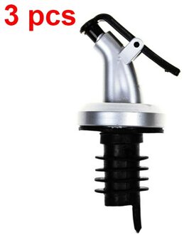 1/3/5 Pcs Fles Stopper Lekvrije Wijn Stop Fles Cap Wijn Schenker Tuit Stopper Dispenser Olijfolie Spuit keuken Gereedschap 3 stk
