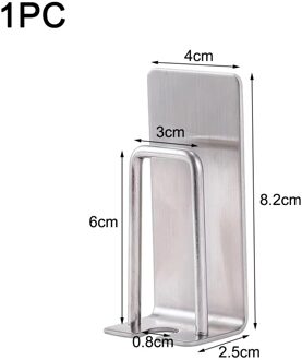 1/3/5 Pcs Rvs Tandenborstelhouder Tumbler Wandmontage Zuignap Reizen Tandenborstel Cup Opbergrek Houder badkamer 1stk single hole