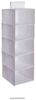 1/3/5-Plank Opknoping Closet Organizer Oxford Doek Opvouwbare Ondergoed Opbergrek Kleding Handtas A14 21 grijs-01