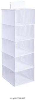 1/3/5-Plank Opknoping Closet Organizer Oxford Doek Opvouwbare Ondergoed Opbergrek Kleding Handtas A14 21 wit-01