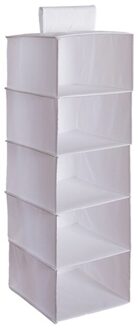 1/3/5-Plank Opknoping Closet Organizer Oxford Doek Opvouwbare Ondergoed Opbergrek Kleding Handtas Garderobe Accessoires grijs-01