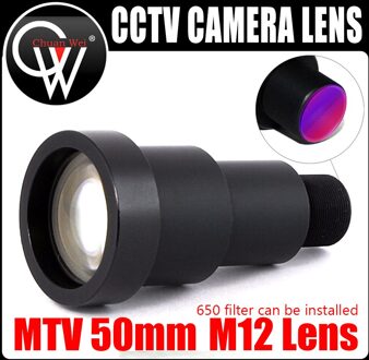 1/3 ''50Mm Lens 6.7 Graden M12 Cctv Mtv Board Ir Lens Met Infrarood Filter Voor Veiligheid Cctv video Camera Run Cam