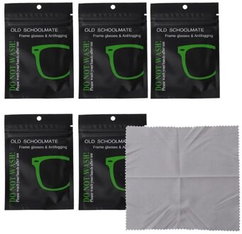 1/3/5Pc Anti-Fog Glazen Doek Cleaner Microfiber Brilpoetsdoekje Voor Lens Telefoon scherm Schoonmaken Doekjes Eyewear 5stk