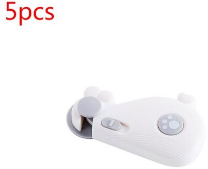 1/3/5Pcs Blauw/Wit Multifunctionele Kind Baby Veiligheid Lock Kast Kastdeur Lade veiligheid Sloten Kinderen Veiligheid Protector wit 5stk