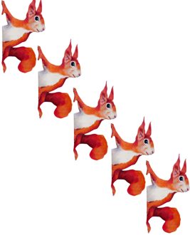 1/3/5Pcs Gluren Eekhoorn Muurstickers, woodland Stickers Voor Muren En Ramen Dagelijkse Benodigdheden