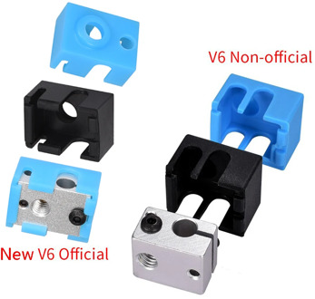 1/3/5PCS V6 Silicone Socks Support V6 Heated Block 3D Printer Parts Original J-head Hotend Bowden Extruder Reprap Heater Block