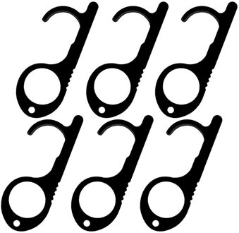 1/3/6Pcs Familie Gezondheid Handig Draagbare Legering Druk Lift Tool Hygiëne Hand Edc Deuropener Deur handvat Sleutel Deursluiters Y