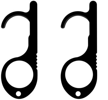 1/3/6Pcs Familie Gezondheid Handig Draagbare Legering Druk Lift Tool Hygiëne Hand Edc Deuropener Deur handvat Sleutel Deursluiters Y