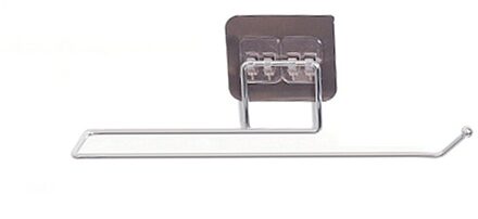 1/3 Pcs Home Zelfklevende Handdoek Papier Houder Wandmontage Handdoekhouder Rail Rack Enkelpolige Voor Keuken Badkamer Accessoires 1stk