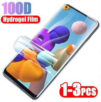 1-3 pcs Hydrogel soft film for Samsung A21s screen protector for Samsung galaxy A01 A21 A31 A51 A71 4G A10S A20S film not glass